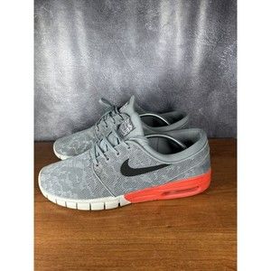 Nike SB Stefan Janoski Max Mens Size 12 Shoes Grey Orange Athletic Sneakers Air
